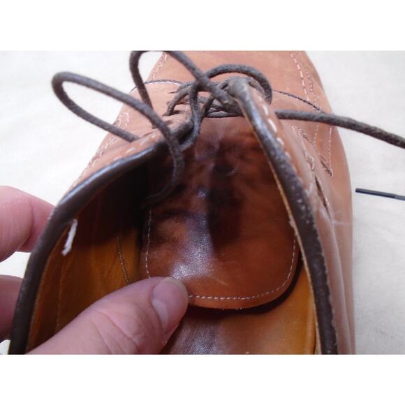 Allen Edmonds Shoes Mens 11 D Wilbert Brown Leather Derby Oxford Made in USA - Picture 9 of 11